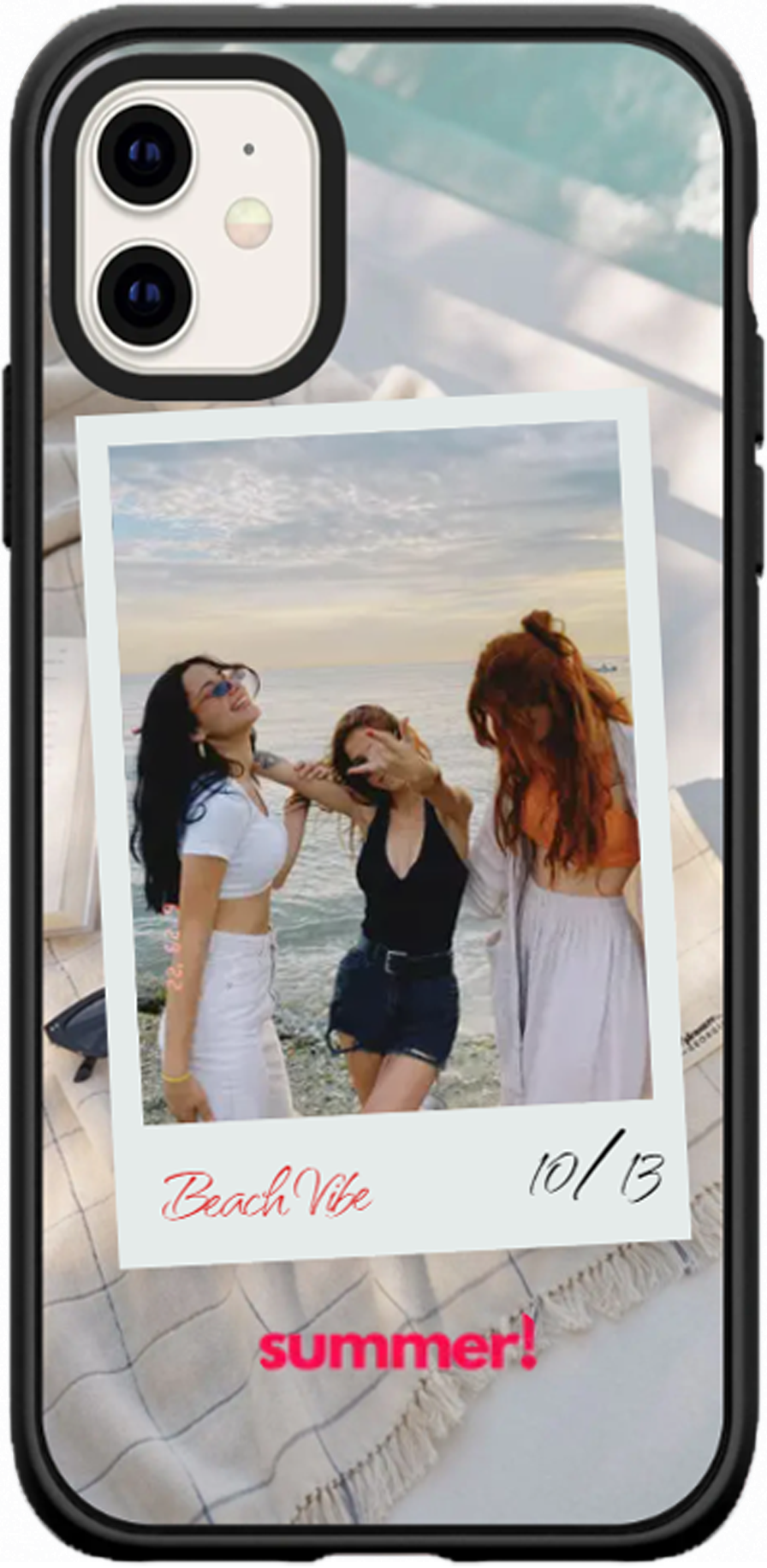 Beach Memories Photo Polaroid iPhone Case